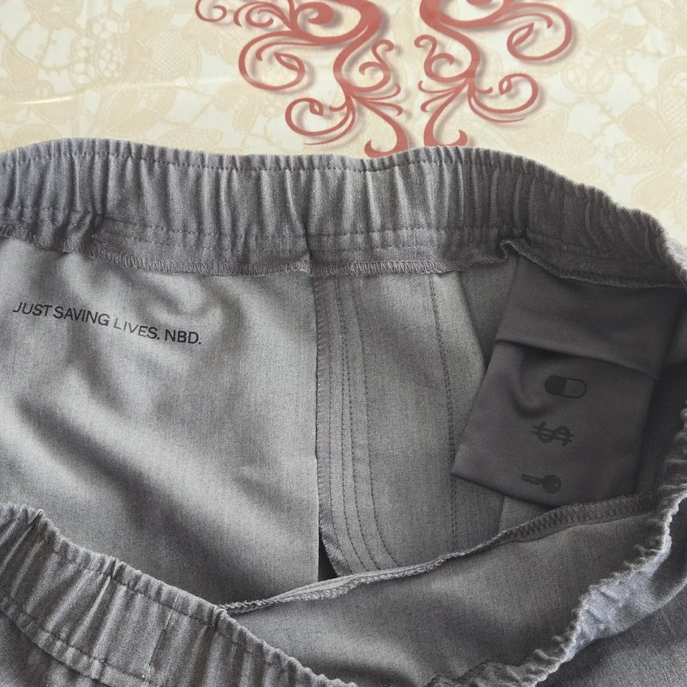 FIGS Tansen Jogger Scrub Pants Mens Sz M Gray Green Drawstring Medical MXXSW2004